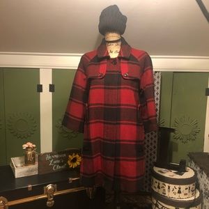 🧥🍁COAT PURGE🧥🍁 Gap Buffalo Check Peacoat
